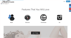 Desktop Screenshot of modeldesire.com