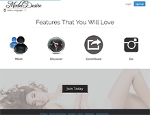 Tablet Screenshot of modeldesire.com